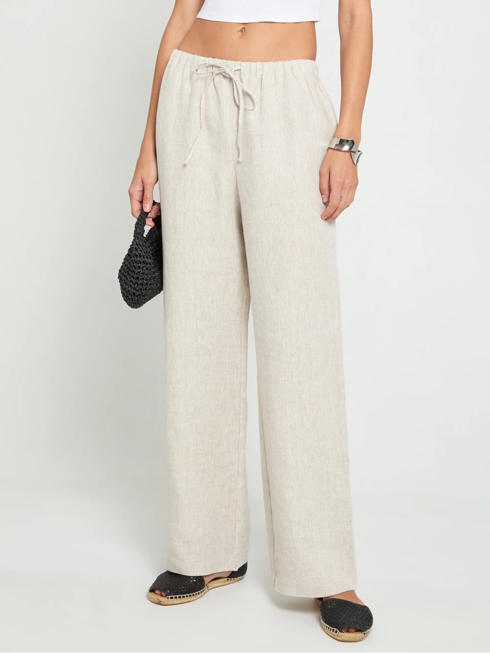 CAARA Few Moda Paloma Linen Pant- Oatmeal